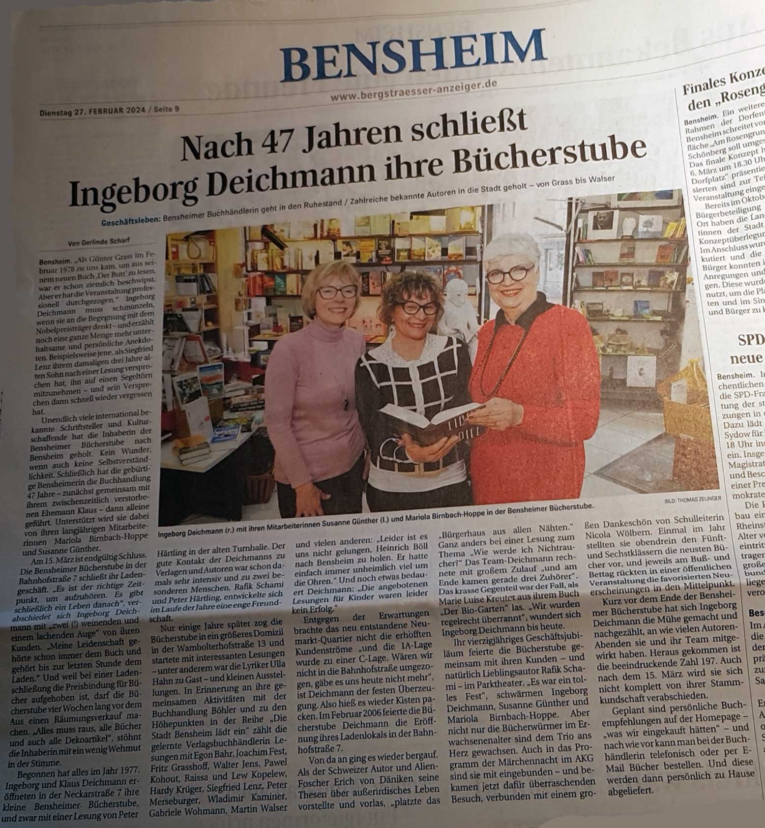 Bergstrasser Anzeiger, 27.02.2024, Bild