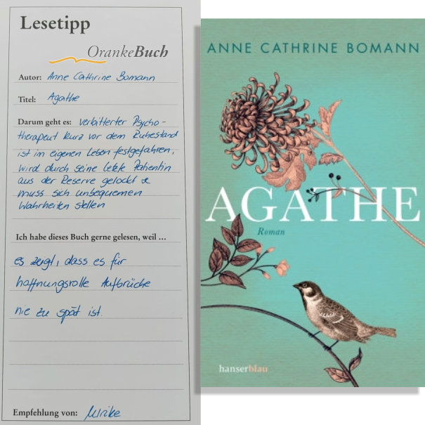 Lesetipp: Anne Cathrine Bomann - Agathe