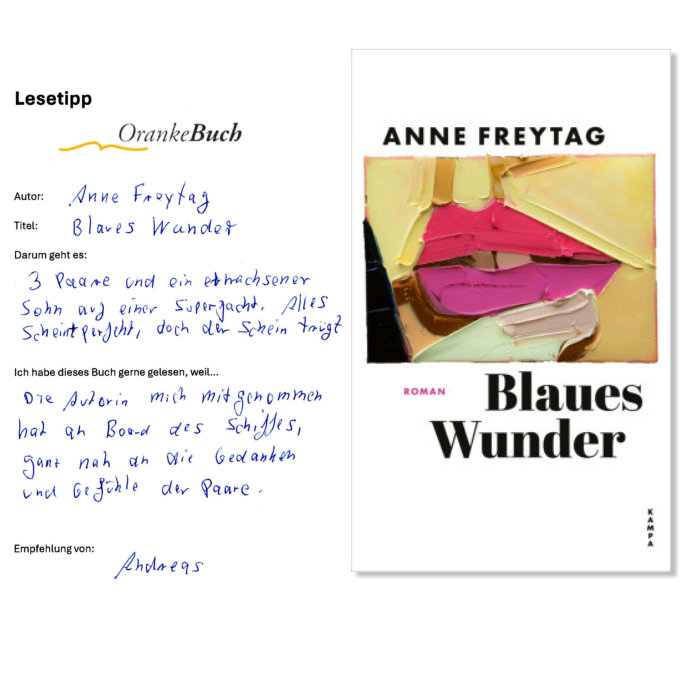 Lesetipp: Anne Freytag - Blaues Wunder